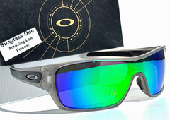 NEW Oakley TURBINE ROTOR Matte Grey POLARIZED Galaxy Jade Lens Sunglass 9307