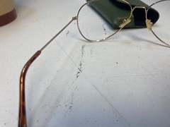 Unknown Vintage Aviator Frames with Cases ~55-20-140