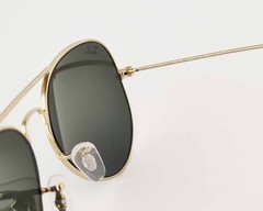 Ray-Ban RB3025 AVIATOR CLASSIC W3234 Polished Arista Gold Frame Green Lens 55mm