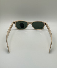 Ray Ban New Wayfarer (RB2132-875) Black on Beige 52mm/G-15 Green Sunglass