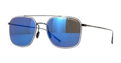 PORSCHE DESIGN SUNGLASSES P8940 A BLACK / BLUE MIRROR TITANIUM JAPAN 55MM NIB