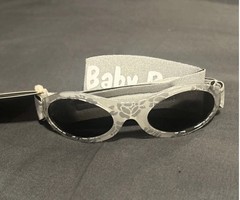 BABY BANZ SUNGLASSES SILVER FLORAL INFANT SUN PROTECTION