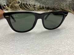 Rare Ray-Ban RB2140-A 901 54-18 3N Unisex Sunglasses Hand Made in Italy black