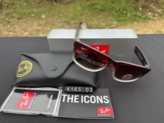 Ray-Ban RB4165 Sunglasses Gradient Frame Polarized Brown Lens