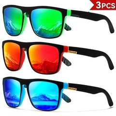 1-4PCS Men Classical Square Polarized Sports Sunglasses Lightweight PC Frame UV4