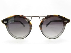 KREWE ROUND HORN RIM DESIGNER STL NYLON SUNGLASSES NEW ORLEANS 63-16-140 1116714