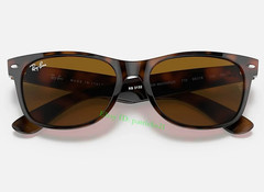 Ray-Ban RB2132 Wayfarer Sunglasses 55mm B-15 Brown Lens Havana Frame Unisex