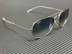 RAY BAN RB3735 003 3F Silver Gradient Blue Unisex 60 mm Sunglasses