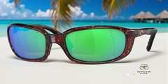 COSTA 6S7001 000206 Brine Tortoise Green Mirror Polarized 59mm Men’s Reader 2.5