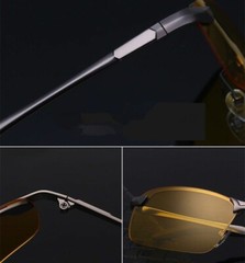 2 PAIRS Tac Night Vision Polarized HD Sunglasses Outdoor Driving Glasses 2 PACK