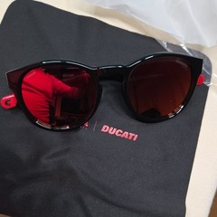 Carrera Ducati CARDUC 026S Men’s Oval Sunglasses Black Frame Red Tinted Lens