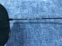 RAY-BAN RB3026 Aviator Sunglasses Gunmetal Grey Frame 62mm Dark Green Lens 140MM