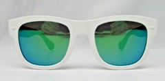 Sunglasses Havaianas PARATY/M White Blue Frame Green Mirror Lens Size Medium New