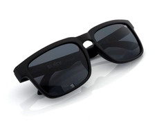 NEW Spy+Optic Helm Sunglasses Matte Black Dark Smoke Tint Lens Gray Logo