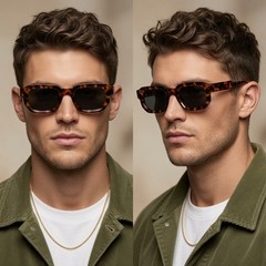 Square cholo Sunglasses Style gangster Style Streetwear Celebrity Driving Classy