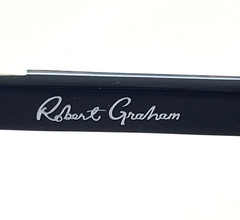 Robert Graham Sunglasses OLIVER BLU Blue Round w/ Gradient Gray Polarized Lenses