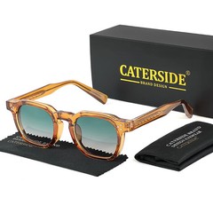 CATERSIDE Fashion Men Sunglasses Small Frame Square Personalized Design Sun