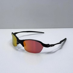 Oakley Romeo 2 Sunglasses Black Metal Frame Ruby Iridium Lens X-Metal