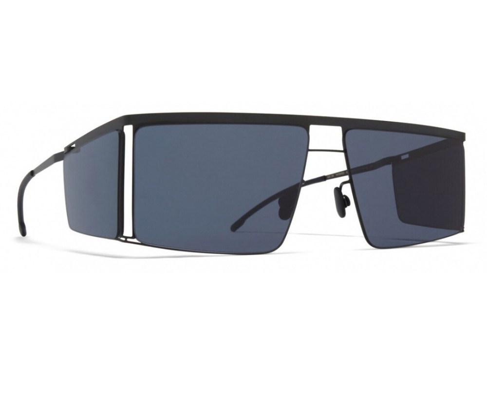 Mykita Helmut Lang HL001 Black Dark Grey Super Blue Solid 868 Sunglasses