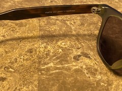 RAEN I Hand Made Matte Sea glass +root beer Sunglasses