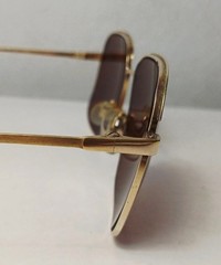 1970’s MENRAD sunglasses made in Germany gold GEP square eyewear pilot