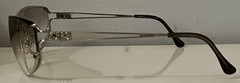 Authentic Salvatore Ferragamo Sunglasses side logo made in Italy silver