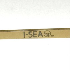 I-Sea River Aviator Sunglasses Rimless Gold Metal Designer Frame & Brown Lenses
