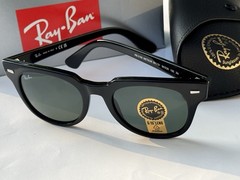 NEW Ray-Ban RB2168 901/31 METEOR Polished Black G-15 Green Sunglasses 50mm