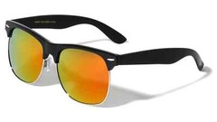 Retro Vintage Mirror Lens Polarized Sunglasses Mens Half Metal Frame Sunglasses