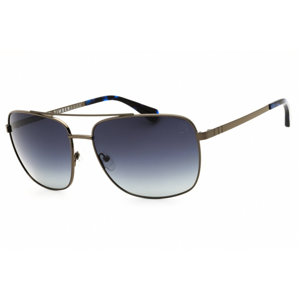 Timberland Men’s Sunglasses Shiny Gunmetal Metal Full Rim Frame TB00044 08D