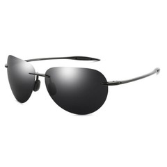DUBERY Lightweight Rimless Sunglasses Men Outdoor Driving Fishing Glasses UV400