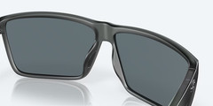 Costa Del Mar RINCON POLARIZED Sunglasses Matte Smoke Blue Mirror 580P Lens