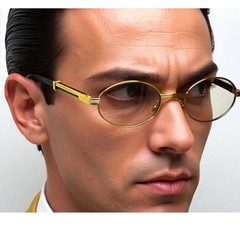 Retro Oval 90s Metal Sunglasses Men Gold Clear Glasses 2025 Trendy Chic Narrow