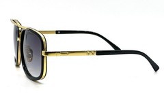 Women Men Sunglasses Oversize Square designer shades Metal Gold Frame Gradient