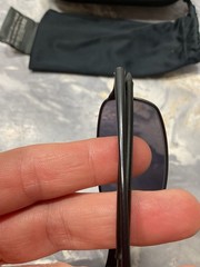 Oakley SQUARE WIRE 2.0 58mm Black Polarized Sunglasses Excellent