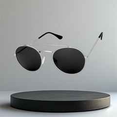Kiss AB162 Double Bridge Unisex Adults Silver Sunglasses UV400