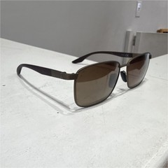 Maui Jim Men’s Rectangular Polarized Sunglasses Brown Metal Frame Plastic Lens