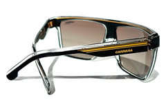 NEW CARRERA Polished Black & Gold Frame Brown Lens Sunglass 22/N 2M2/HA