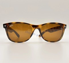 RAY-BAN NEW WAYFARER RB2132 SUNGLASSES BROWN B-15 LENS HAVANA FRAME 55MM MEN