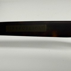 Republica Lyon 54-17-140 GM Rectangular Sunglasses Gunmetal Tortoise Mens