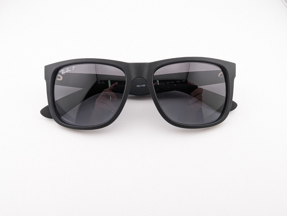 Ray-Ban Sunglasses, Polarized Lenses, RB 4165 622/T3 3P Justin, 54-16-145, Black