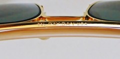 Vintage B&L Ray Ban USA Outdoorsman II 62-14 Gold Frame Sunglasses. L2112