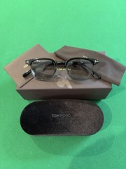 Tom Ford Sunglasses 47mm Black Square Browline Frame Smoke Lens TF1119-D 01A