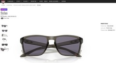Oakley Sylas Sunglasses Transparent Gray Prizm Gray OO9448-3157 with Pouch