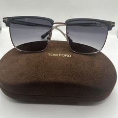 Tom Ford Hudson Polarized Smoke Gradient Square Men’s Sunglasses