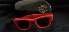 Ray-Ban A$AP Rocky WAYFARER PUFFER. Polished Red frame. Ultra Black lens. NWT