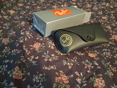 Ray-Ban ORB2132 Wayfarer Polarized Glass Lenses Black Rubber Frame