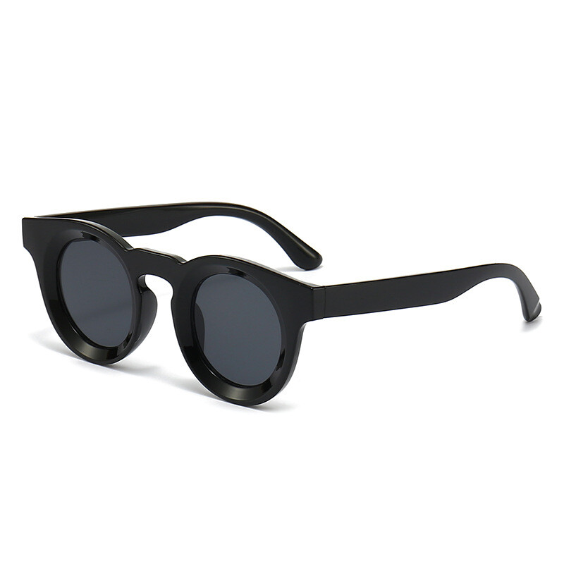 Classic Retro Mens Women Hip Hop Sunglasses Thick Frame Round Glasses UV400