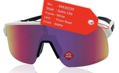 Oakley Sutro Lite sunglasses matte white frame Road Prizm Lens OO9463 NEW