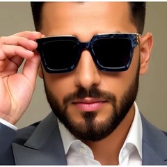 Mens Hip Hop Sunglasses Modern Designer Fashion Shades Gray Marble Frame Classy